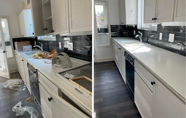 Clean commercial kitchen